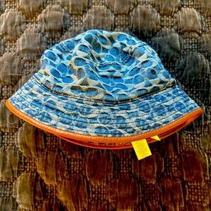 Coach Jean and Leather Bucket Hat